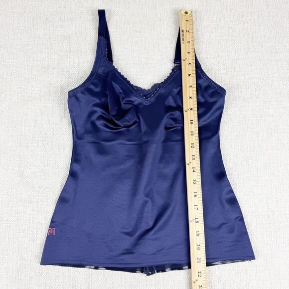 Ruby Ribbon Sheer Full Support Cami Size 34 Purple Sliming Shapewear Tank 3012 - Picture 13 of 13